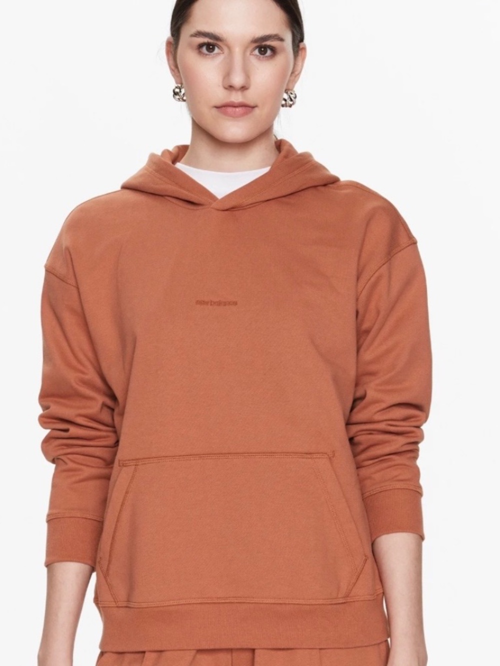 New Balance Cotton Terracotta Hoodie Size M